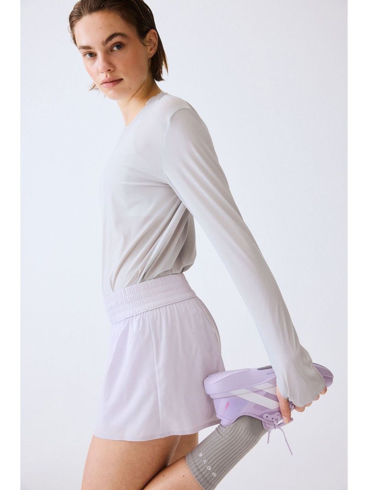 h&m move H&M Women Purple Double-layered sports shorts-picture-10
