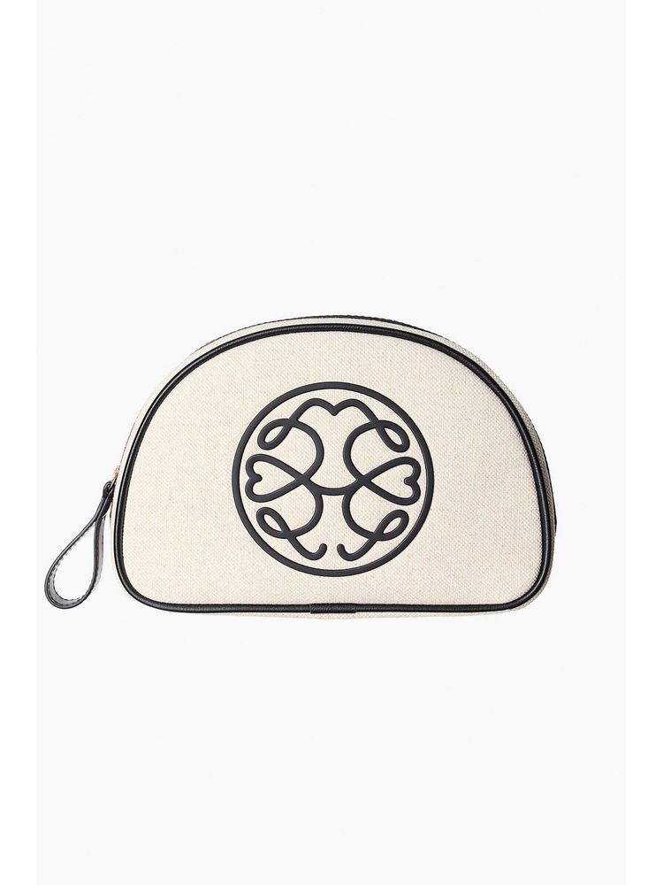 H&M Women Beige Linen-blend makeup bag-picture-10