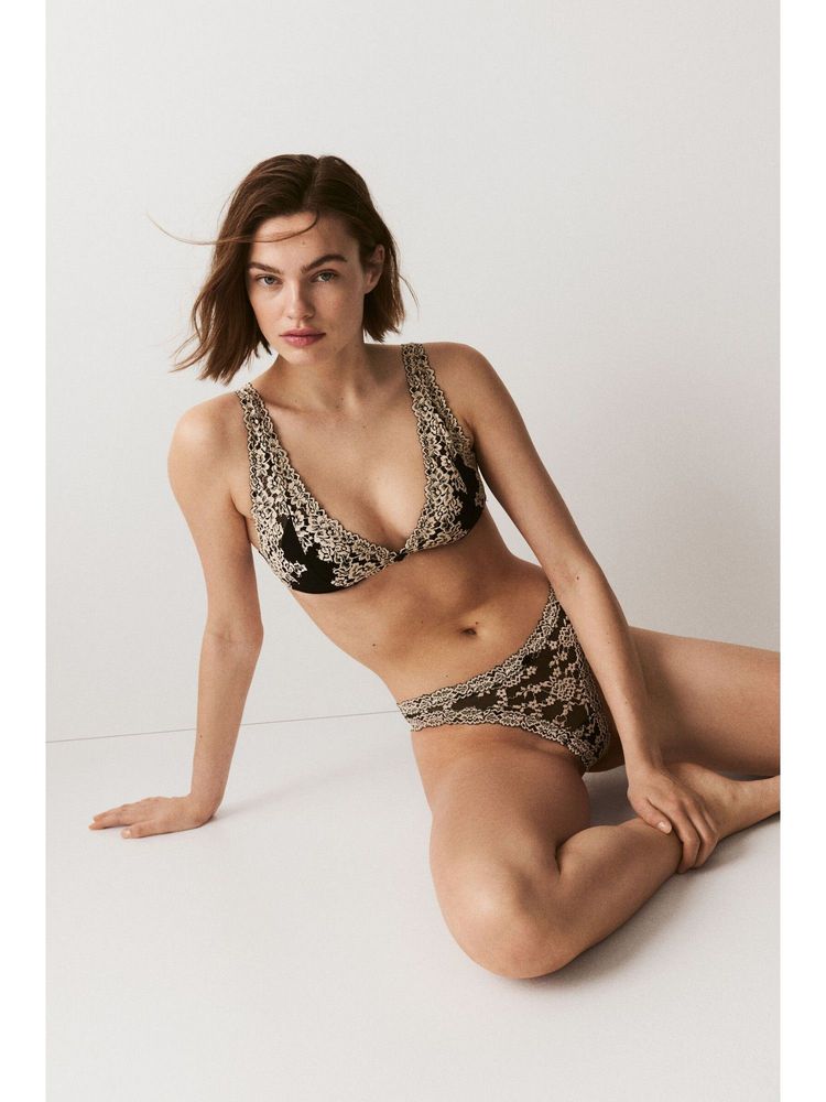 H&M Women Black 2-pack lace thong briefs-picture-27