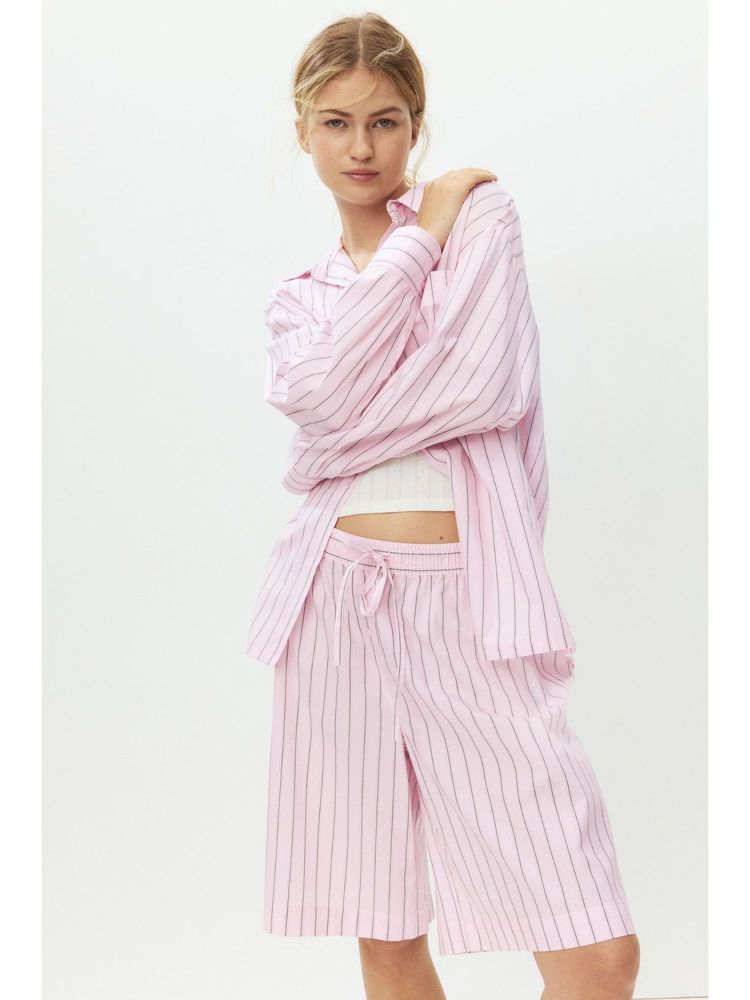 H&M Women Pink Cotton Shorts and Shirts-picture-16