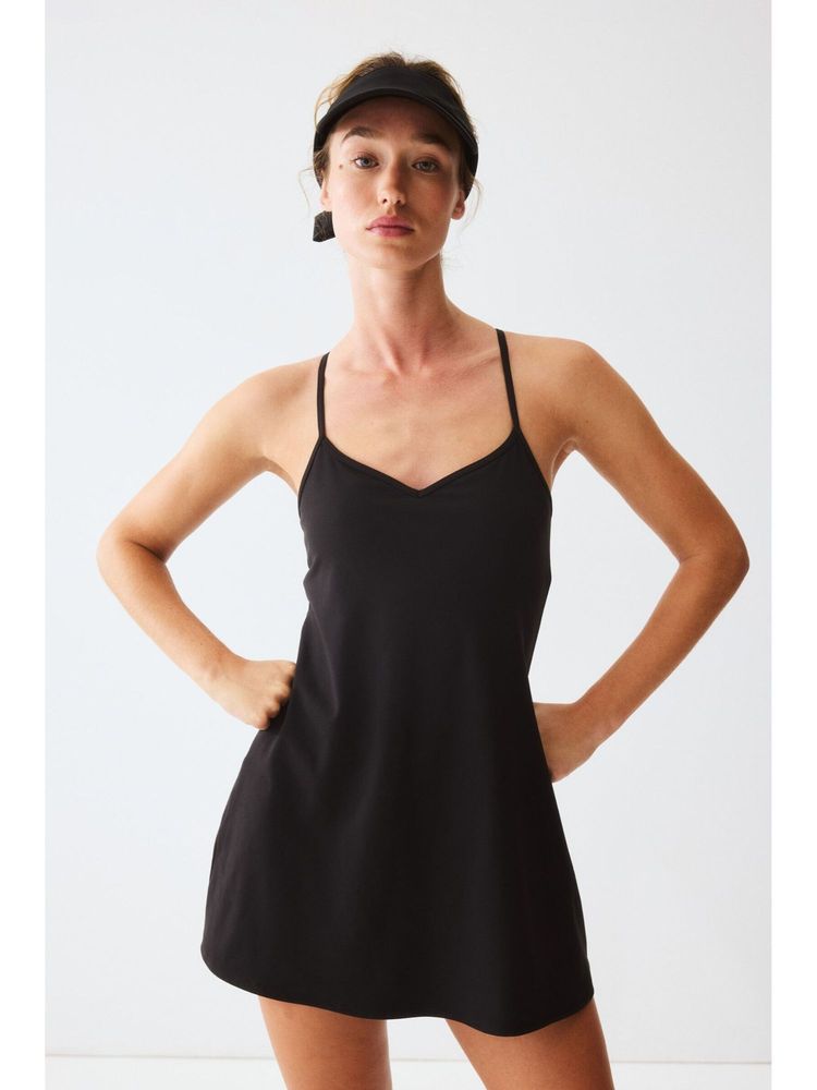 h&m move H&M Women Black Tennis Dress With Softmovea-picture-13