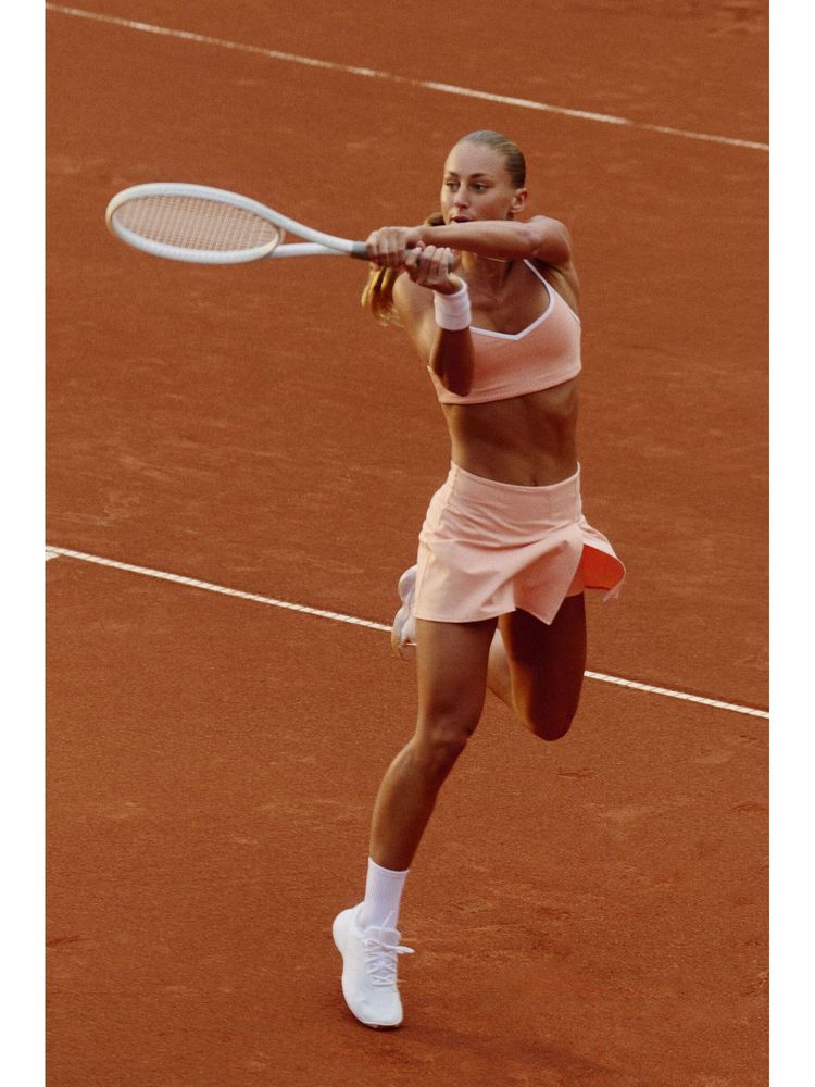 H&M MOVE Women Orange Tennis Skirt With Softmove-picture-23
