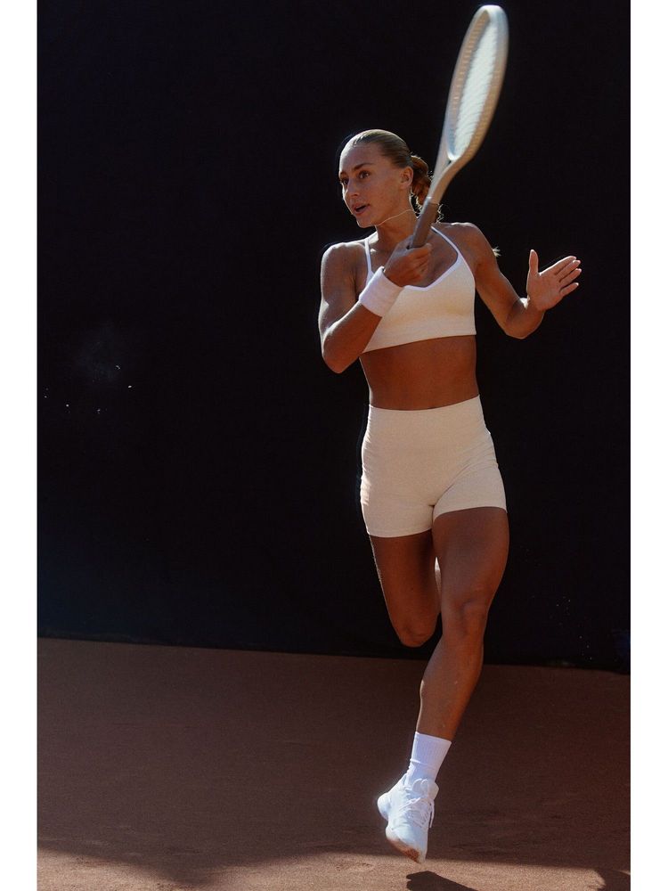H&M MOVE Women Orange Sports Cycling Shorts With Softmove-picture-17
