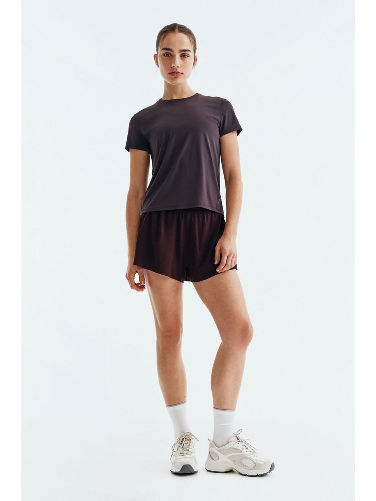 H&M MOVE Women Purple Cooling Running T-Shirt With Drymove-picture-13