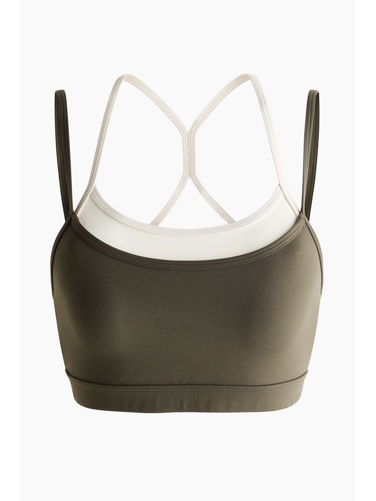 H&M MOVE Women Green Sports Bra With Softmove-picture-21