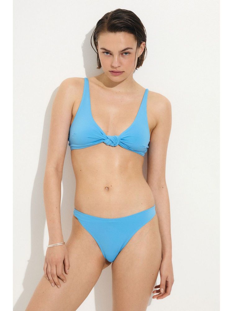 H&M Women Blue Cheeky Bikini Bottoms-image-39