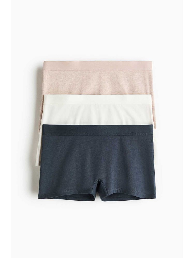 H&M Women Beige 3-Pack Cotton Boxer Briefs-picture-20