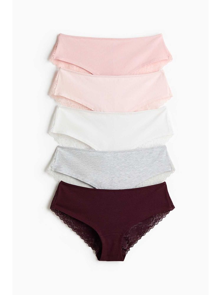 H&M Women Pink 5-Pack Hipster Briefs-picture-16