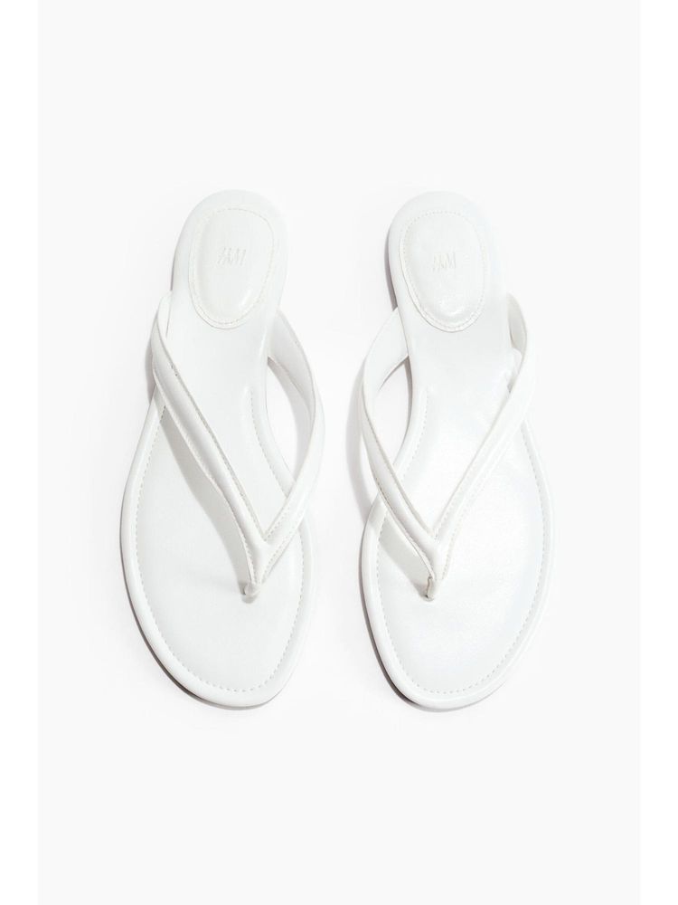 H&M Women White Flip-Flops-image-3