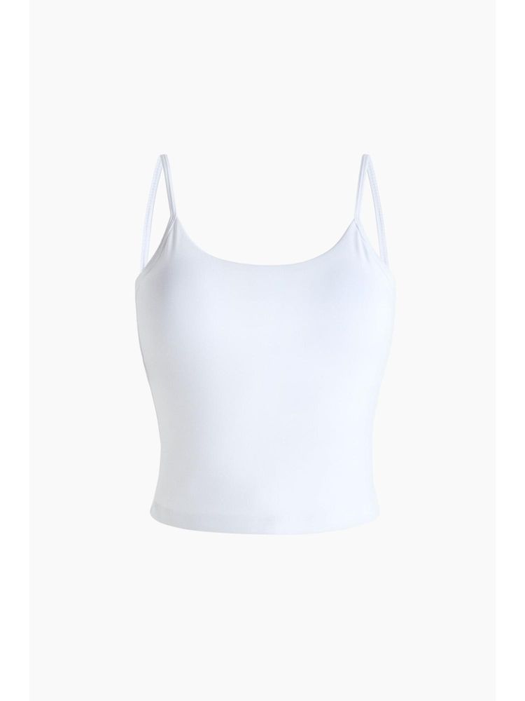 h&m move H&M Women White Integral-Bra Sports Strappy Top With Softmove-picture-25