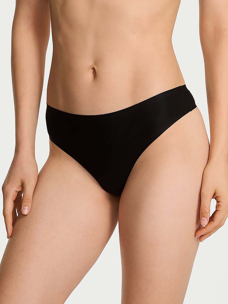 victoria's secret intimates Victoria's Secret Black Body By Victoria Flex Mid-Rise Thong Panty-picture-19