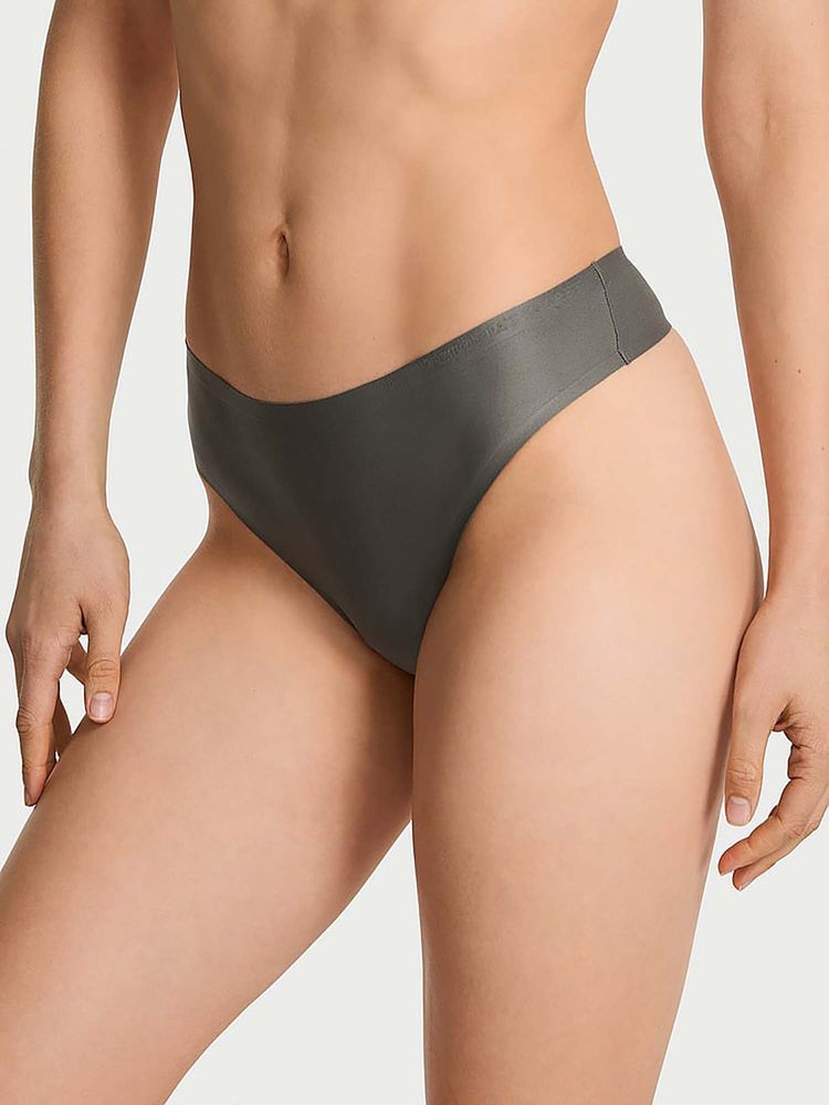 victoria's secret intimates Victoria's Secret Grey Body By Victoria Flex Mid-Rise Thong Panty-picture-10