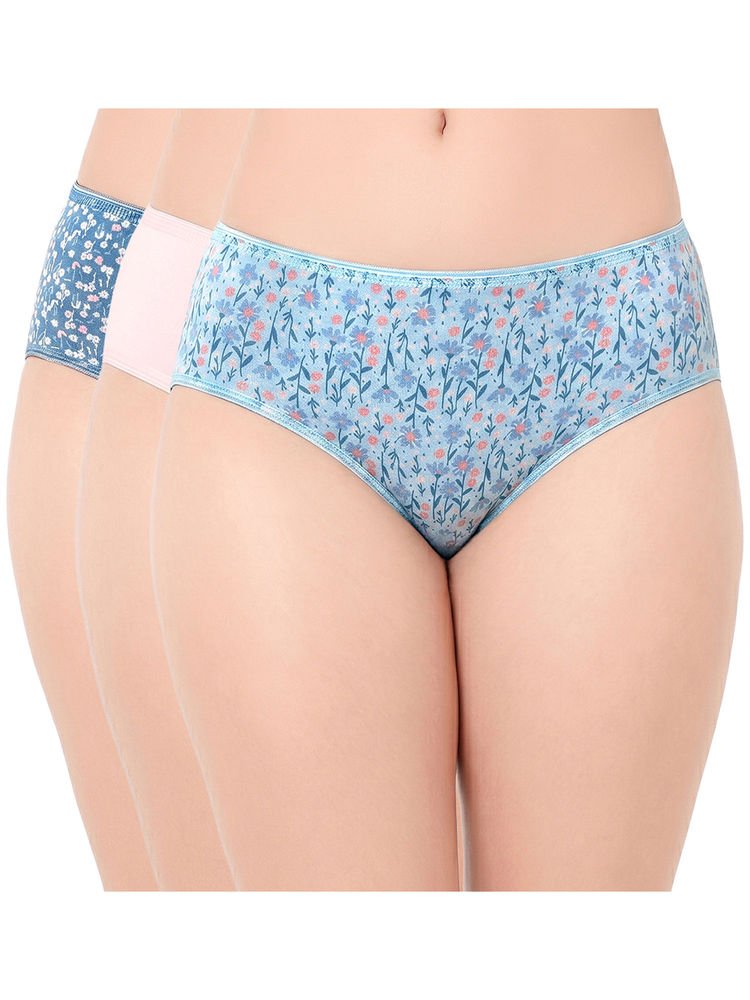 Juliet Women Cotton Lycra Hipster Panties (Pack of 3)-picture-17