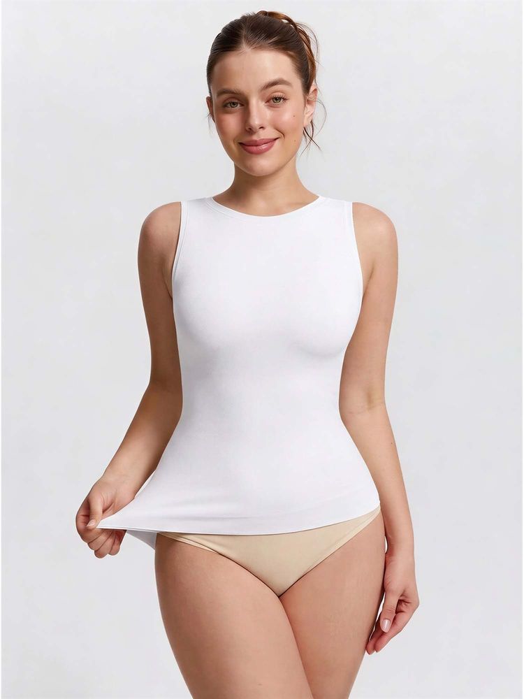 Shop The Edit White Bust Support and Waist Control Body Shapewear-picture-19