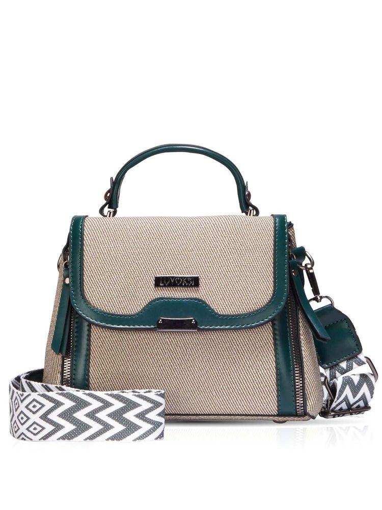 LUVOKSI Green Textured Polyurethane Slingbag with Detachable Strap-picture-43