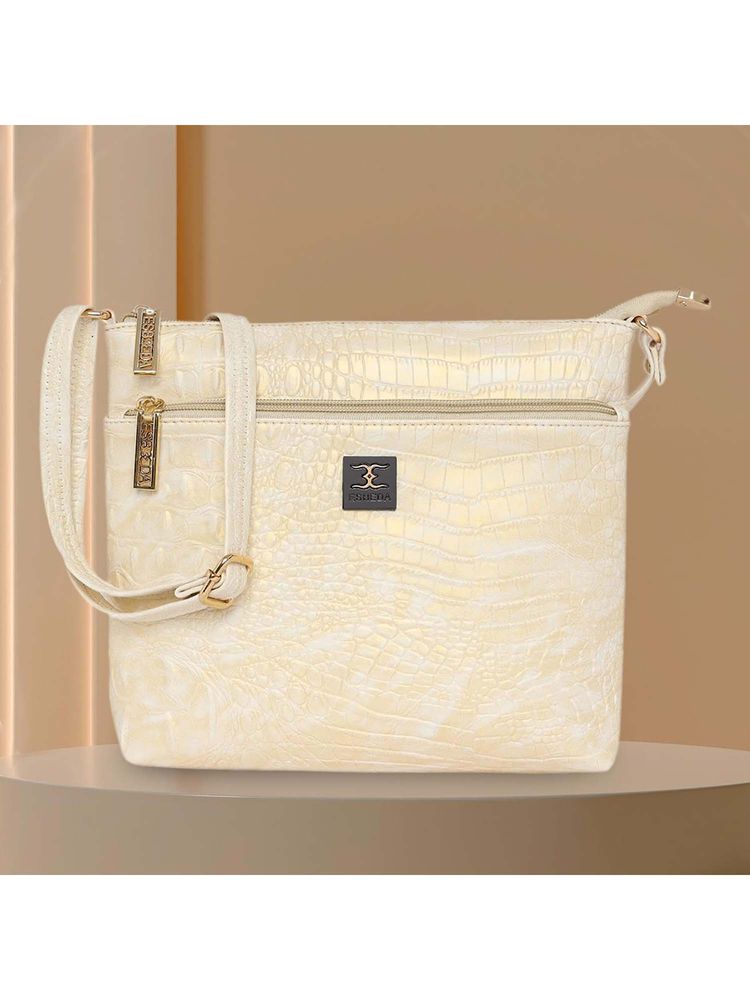 ESBEDA White Printed Pu Slingbag-picture-22