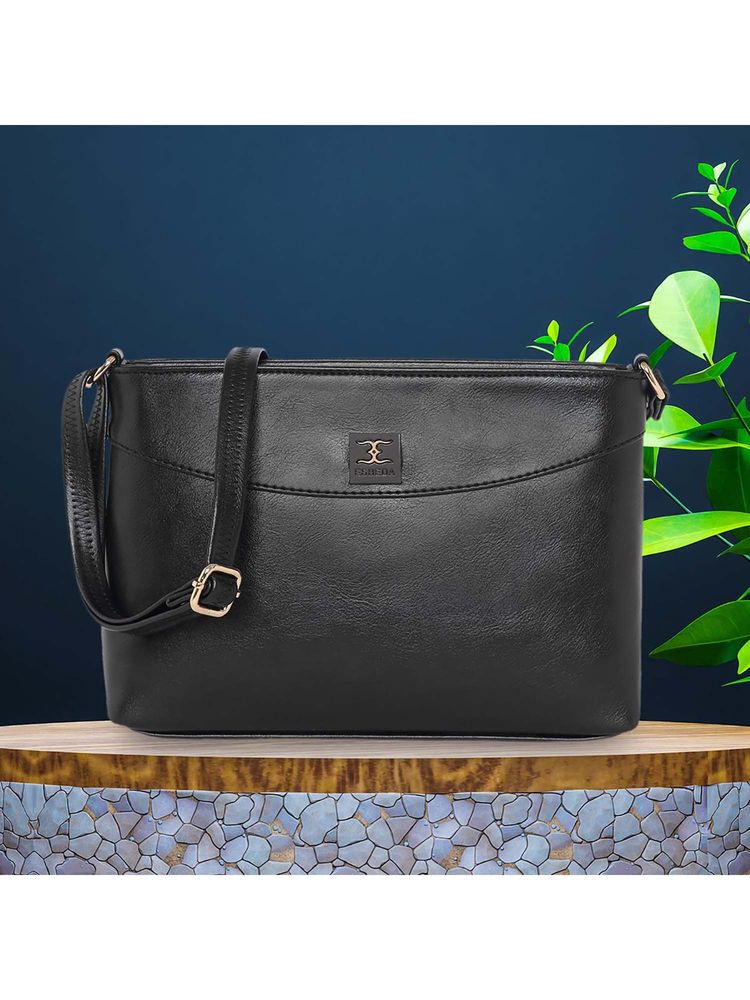 ESBEDA Black Solid Pu Slingbag-picture-33