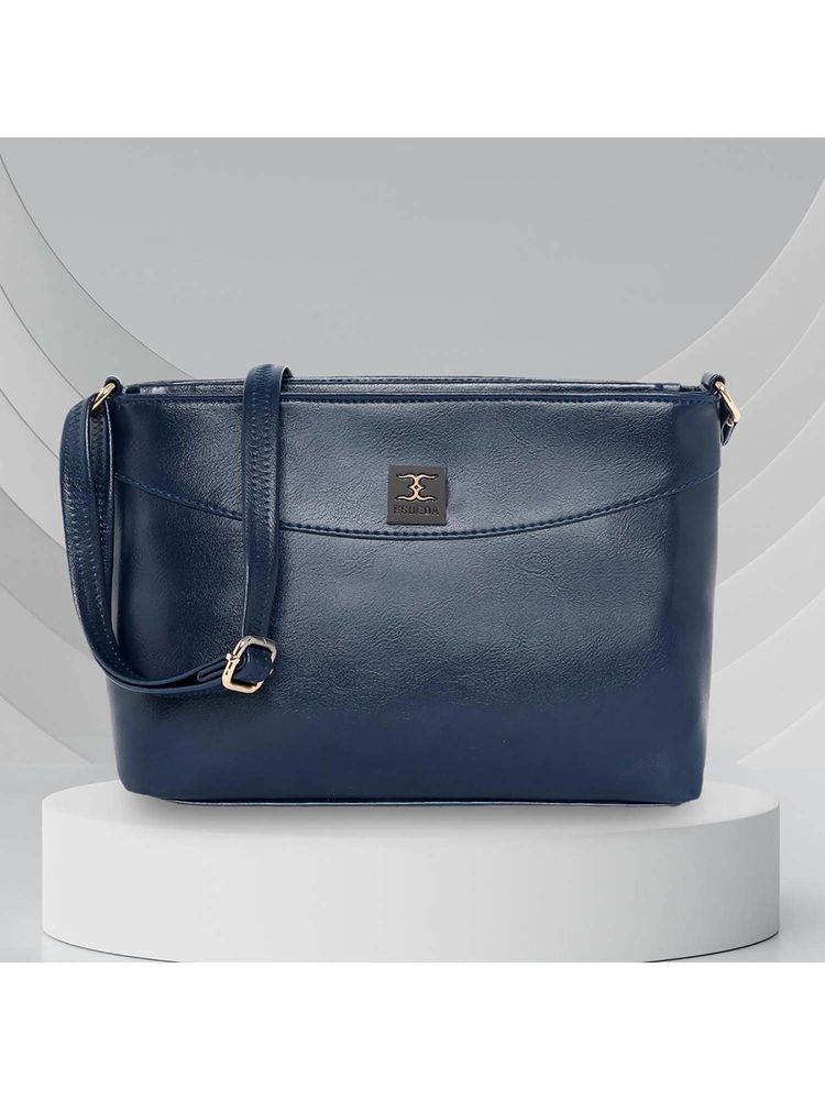 ESBEDA Blue Solid Pu Slingbag-picture-25