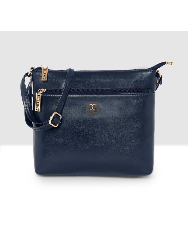 ESBEDA Blue Solid Pu Slingbag-picture-14