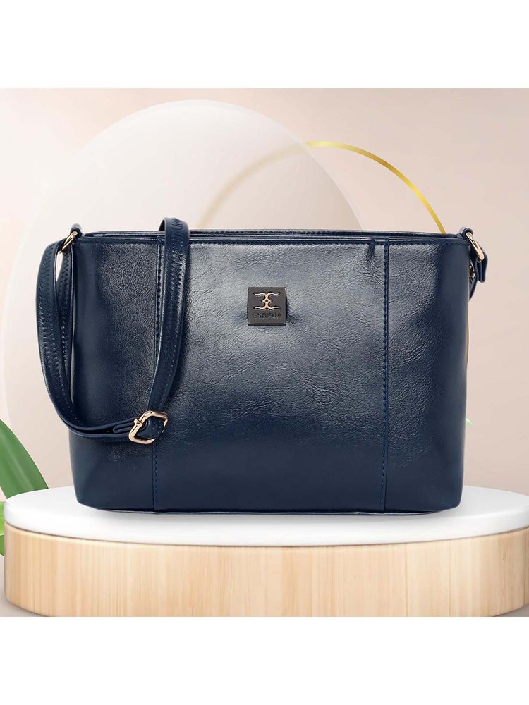ESBEDA Blue Solid Pu Slingbag-picture-31