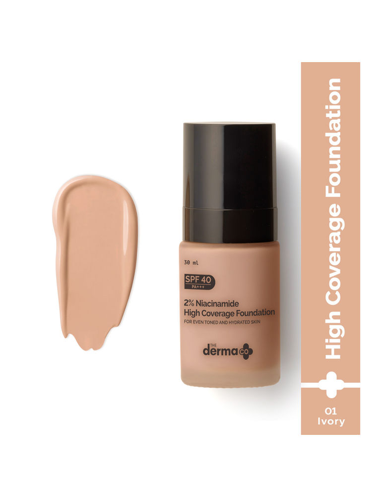 The Derma Co 2% Niacinamide High Coverage Foundation With 1% HA Complex & SPF 40 PA+++-picture-13