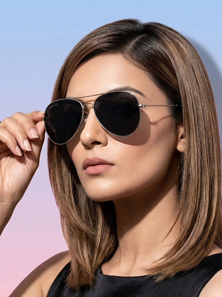 ROYAL SON Trendy Uv Protection Aviator Sunglasses for Men & Women - Sg-Rs7070-C4 (58)-picture-6