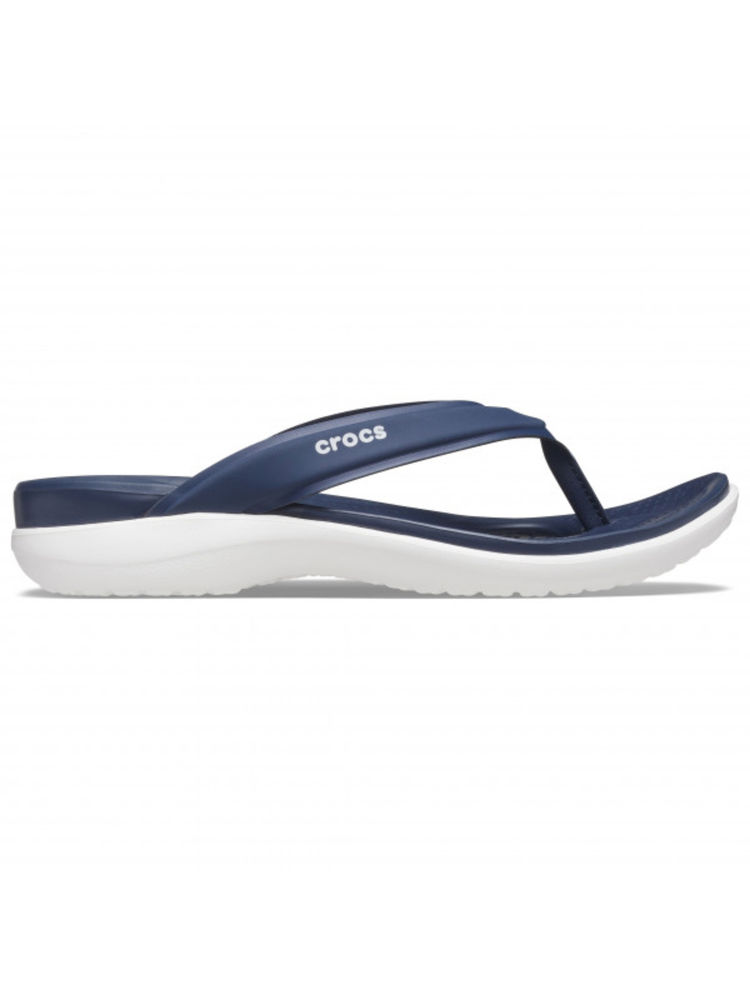 Crocs Women Capri V Sporty Flipflops Navy Blue-image-26
