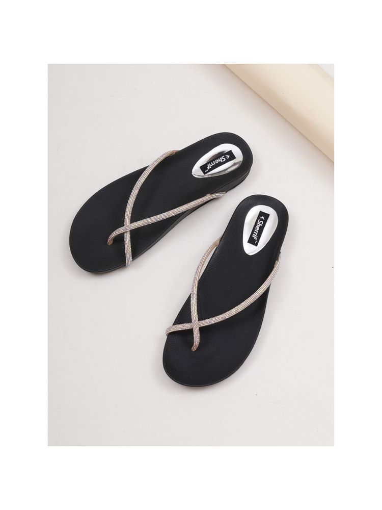 Sherrif Shoes Women's Silver Color Flip-flops-picture-21