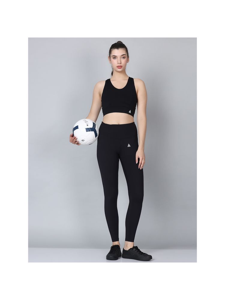 Aesthetic Bodies Women Black Snug Fit GYM Co-Ord with Tight Fit Bra (Set of 2)-picture-12