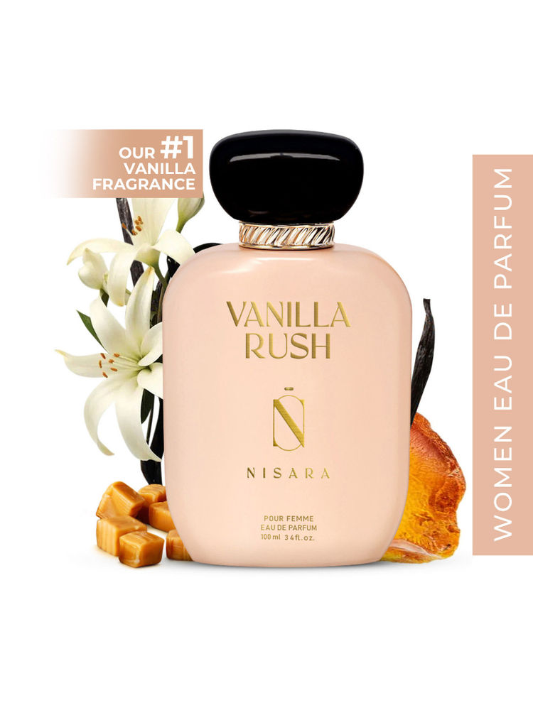 NISARA Vanilla Rush Eau De Parfum For A long Lasting Vanilla Amber & Caramel Fragrance - Perfume For Women-picture-12