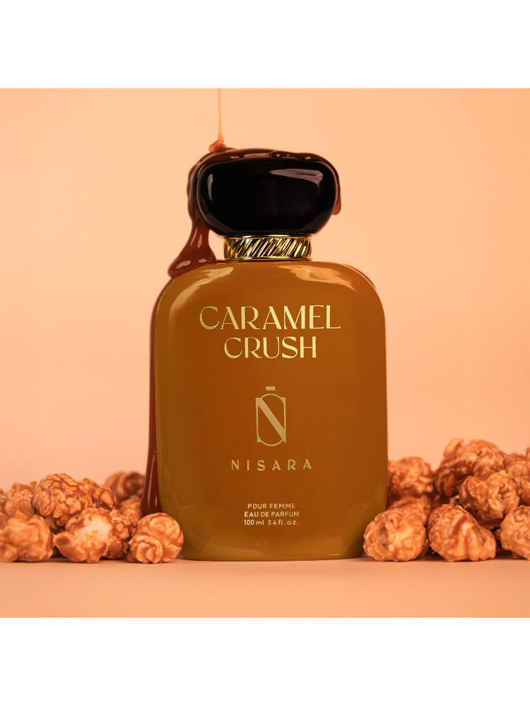 NISARA Caramel Crush Eau De Parfum For A long Lasting Caramel Fragrance - Perfume for Women-image-1