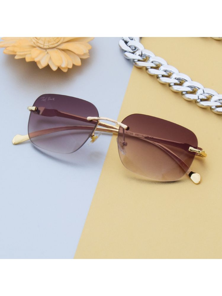 TED SMITH UV Protection Square Sunglasses Stylish Trending For Men Women Panther-C2 53-picture-12