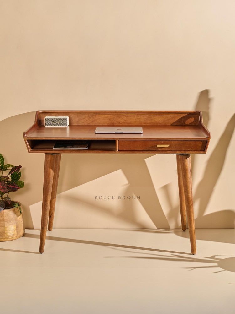 Brick Brown Muse Desk for Office Study-image-4