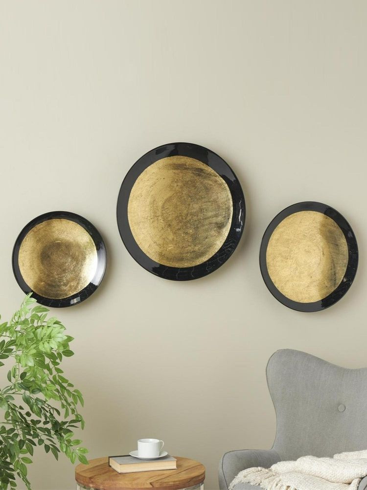Manor House Indu Gold And Black Wall Decor (Set Of 3)-picture-16