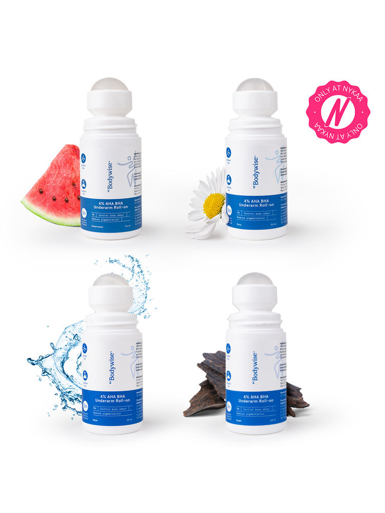 Be Bodywise 4% AHA BHA Underarm Roll-On Controls Underarm Pigmentation & Odour In 4 Fragrances Combo-image-13