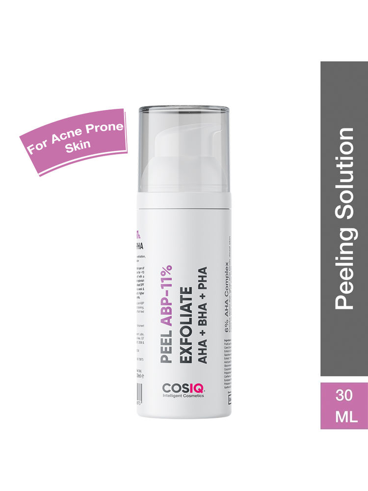 Cos-IQ Peel ABP-11% Exfoliate AHA + BHA + PHA Beginner Friendly Serum