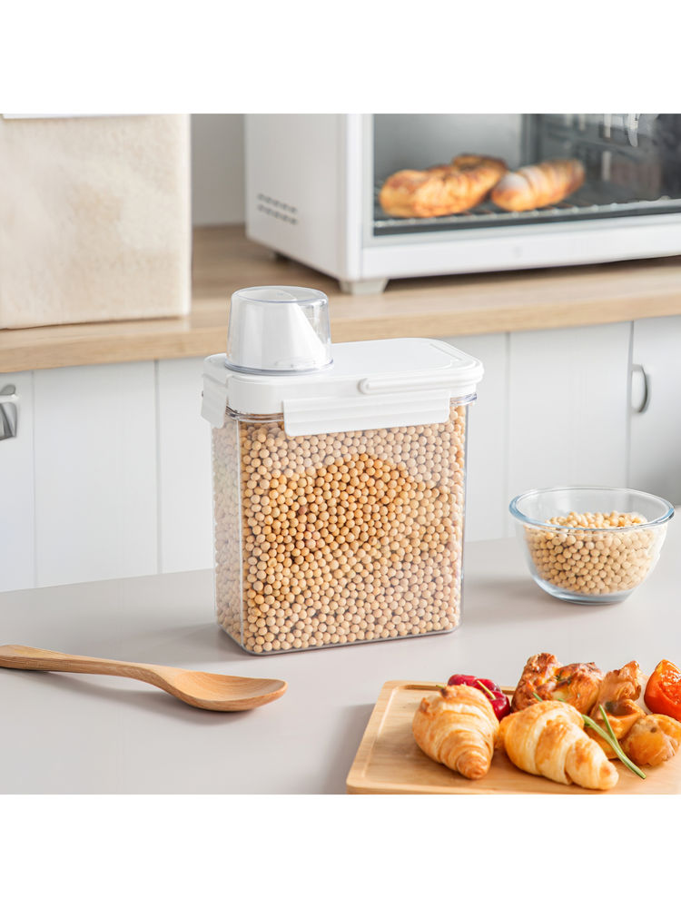 STOR Clear Dry Food Storage Container with Measuring Cup (6L)-picture-22