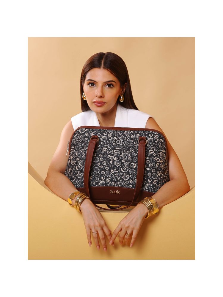 Zouk Flo Motif Carry All Work Bag-picture-10