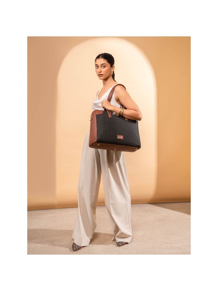 Zouk Jet Black Conference Office Tote Bag-image-30