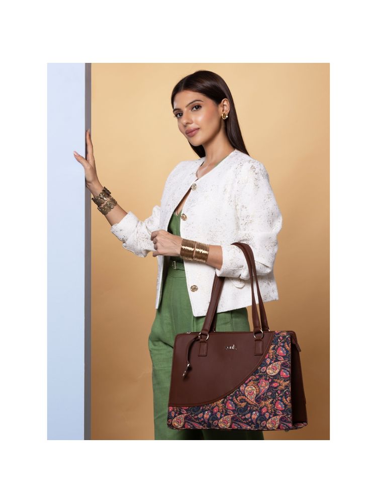Zouk Paisley Print Office Essential Shoulder Bag