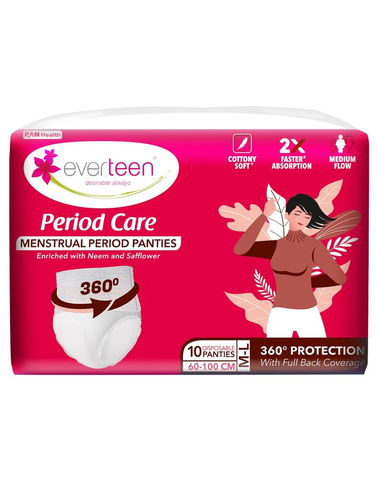 Everteen Disposable Overnight Period Panties for Heavy Flow, M-L Panty-picture-27