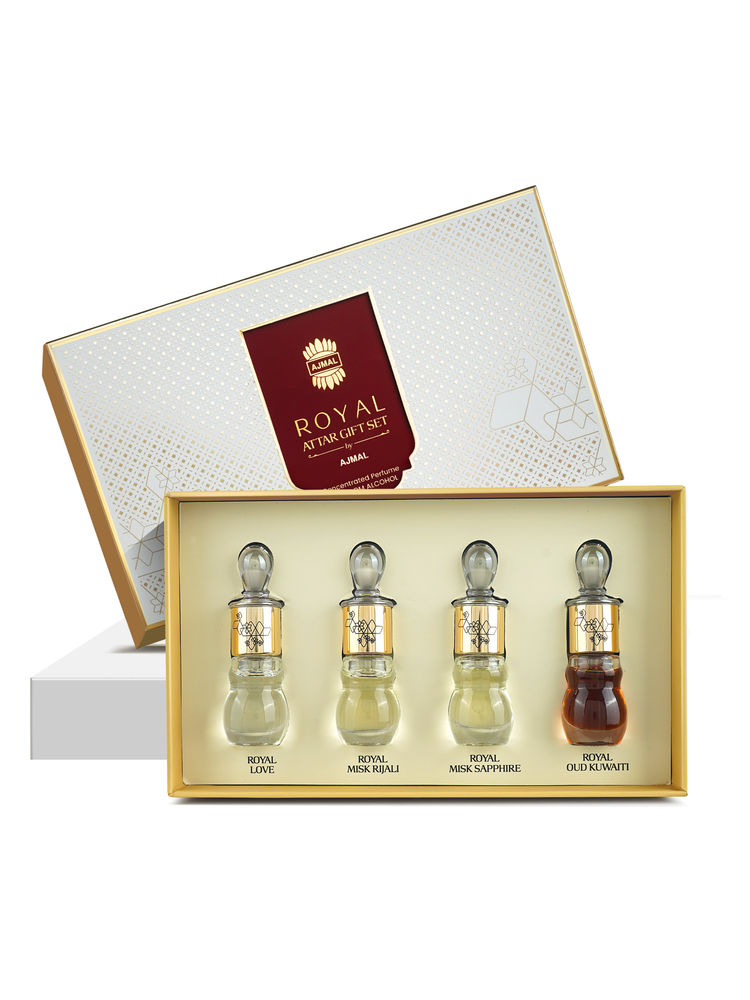 Ajmal India Royal Series Concentrated Perfume Gift Set - Pack Of 4-image-13