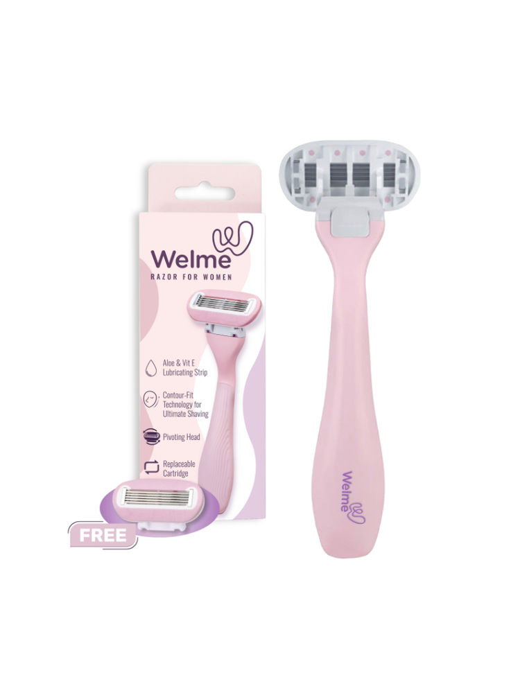 Welme 5 Sweden Steel Blade Hair Removal Razor - Pink-picture-18