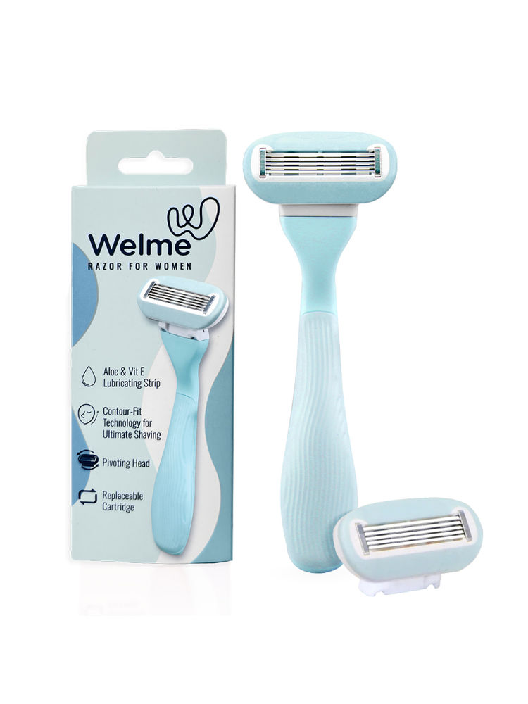 Welme 5 Sweden Steel Blade Hair Removal Razor - Blue-picture-22