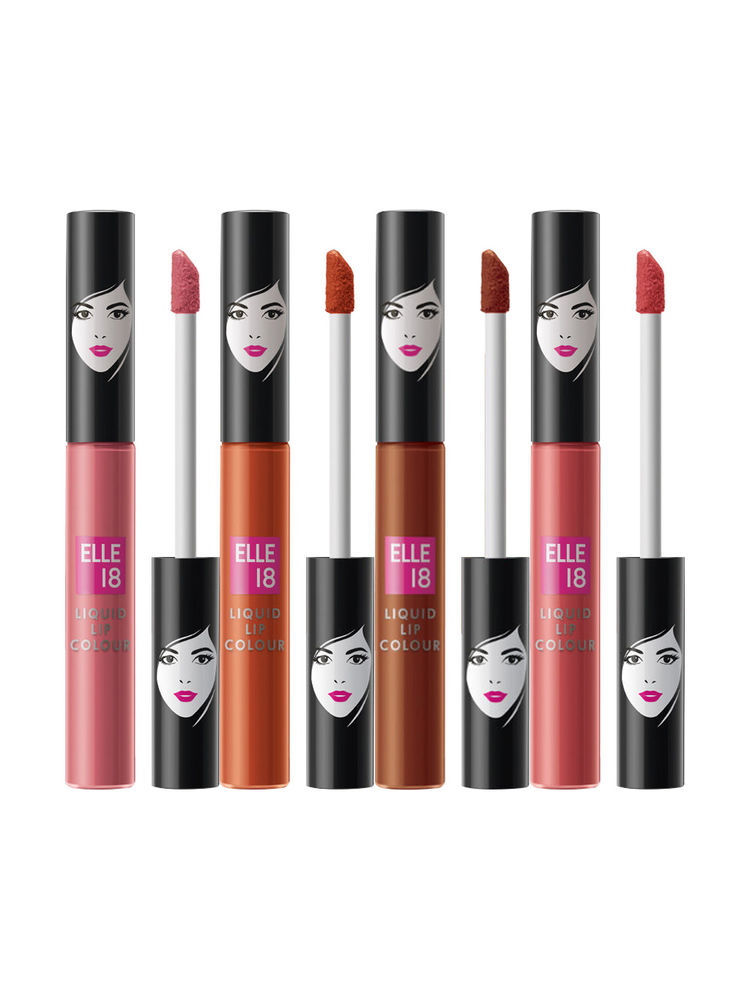 Elle 18 Nude Liquid Lips - Pack of 4