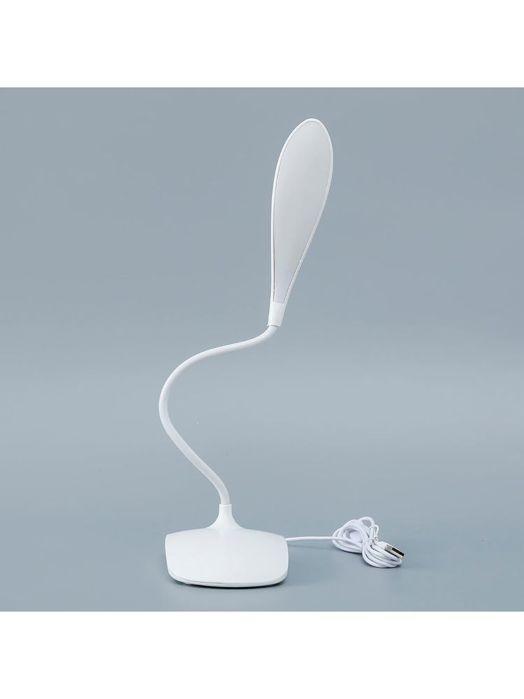 Kuber Industries Water Drop Base Table Lamp, USB plug in Table Light, Non-Rechargeable, White-picture-10