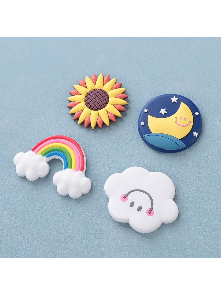 Kuber Industries Cute Sky Shape Fridge Magnets, Best Souvenir Gift, Set of 4, Multi-Color-picture-15