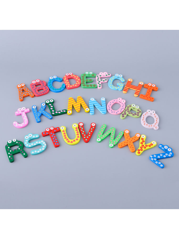 Kuber Industries Magnet Alphabet Stickers, Fridge Magnet Stickers, TZXY159, Set of 26 , Multi-Color-image-2