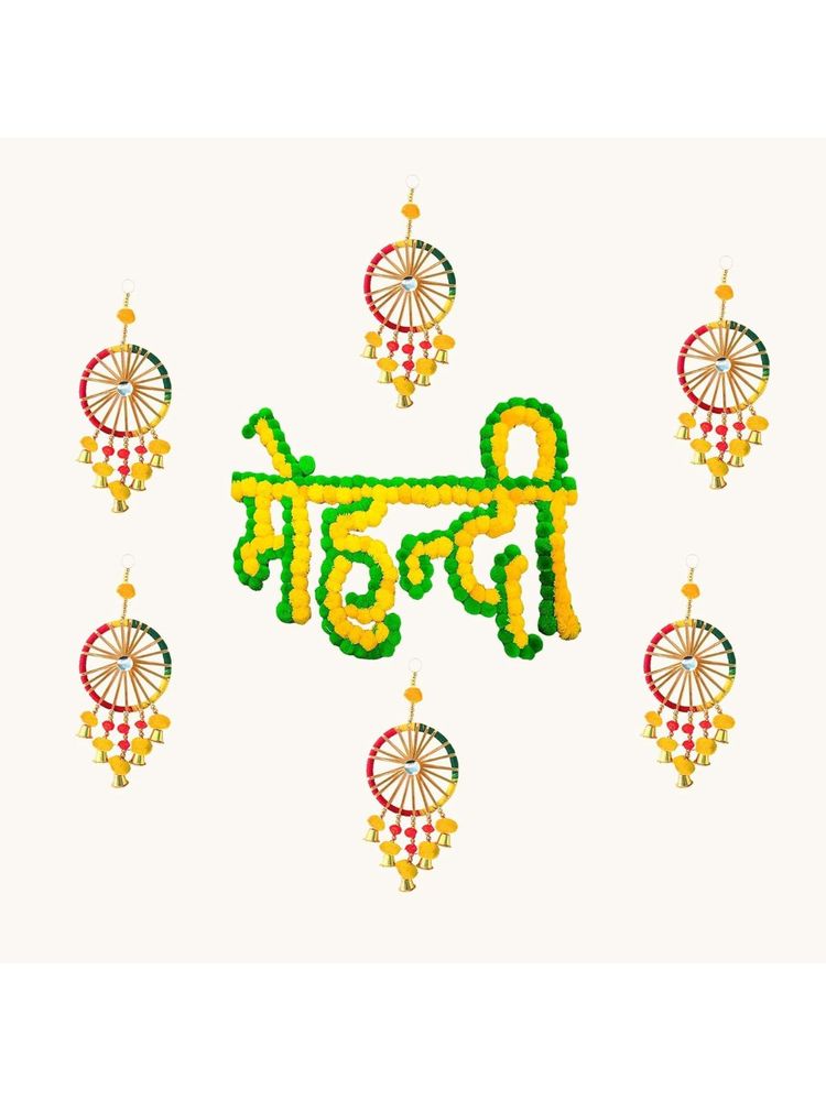 Special You Mehendi Board Wall Decoration & Chakra Latkans (Set Of 7)-image-18