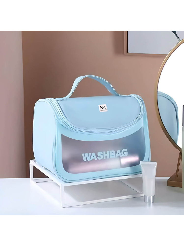 NFI Essentials Transparent Travel Makeup Wash Bag Pouch (M)